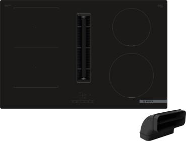Bosch PVS801GA7 - Serie 4 Induktionskochfeld mit Dunstabzug & Flachkanal L mit 5 Jahre Garantie, PVS801B16E, Flächenbündig, 80 cm